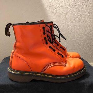 Orange Dr. Martens